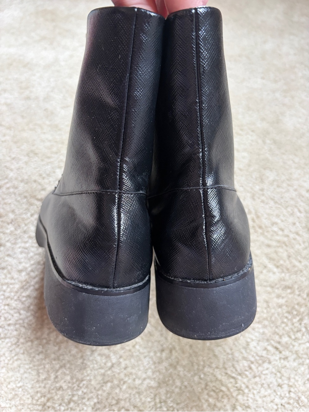 Fitflop Kinbey Black Studded Textured Faux Leather Ankle Boots - Picture 4 of 9